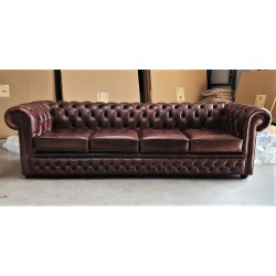 Chesterfield 4 seater Vintage Dark Brown